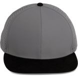 Casquette Snapback micro-perforé - 6 panneaux Dark Cool Grey / Black
