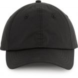 Casquette effet peau de pêche - 6 panneaux Black