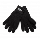 Gants Thinsulate™ en maille tricot KP426 - Black personnalisable - Vue de face