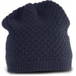 Bonnet Snowball en maille tricot Patriot Blue