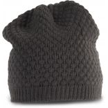 Bonnet Snowball en maille tricot Shale Grey