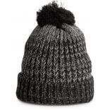 Bonnet à pompon Dark Grey Twist