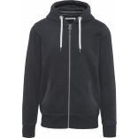 Sweat-shirt vintage zippé à capuche homme Vintage Charcoal - S