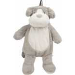 Sac à dos zippé Chien Grey