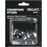 BOÎTE DE 12 CRAMPONS ALU/NYLON CONIQUES Silver - 8x13mm+4x16mm