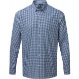Chemise vichy gros carreaux PR252 - Navy / White