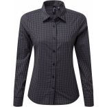 Chemise vichy gros carreaux PR352 - Steel / Black