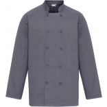 Veste de cuisine manches longues PR657 - Steel personnalisable - Vue de face