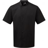 Veste chef cuisinier manches courtes "Essential" PR900 - Black