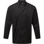Veste chef cuisinier manches longues Coolchecker® PR903 - Black