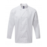 Veste chef cuisinier manches longues Coolchecker® PR903 - White personnalisable - Vue de face