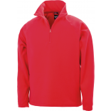 Micropolaire col zippé R112X - Red personnalisable - Vue de face