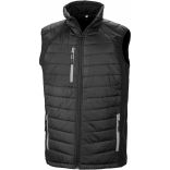 Gilet softshell rembourré black compass recyclé R238X - Black / Grey