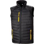 Gilet softshell rembourré black compass recyclé R238X - Black / Yellow