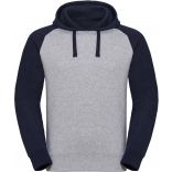 SWEAT-SHIRT CAPUCHE BASEBALL AUTHENTIC HOMME Light Oxford / Indigo Melange - XS