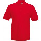Polo 65/35 avec poche Red - S