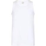 Débardeur stretch enfant SM123 - White personnalisable - Vue de face