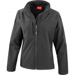 Veste softshell femme R121F - Black personnalisable - Vue de face