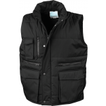 Bodywarmer matelassé Ripstop R127 - Black personnalisable - Vue de face