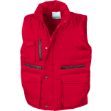 Bodywarmer matelassé Ripstop R127 - Red personnalisable - Vue de face