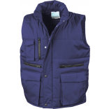 Bodywarmer matelassé Ripstop R127 - Royal Blue personnalisable - Vue de face