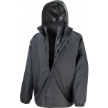 Parka 3 en 1 Core R215X - Black personnalisable - Vue de face