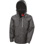 Parka robuste "effet denim" R326X - Black personnalisable - Vue de face