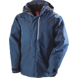 Parka robuste "effet denim" R326X - Navy personnalisable - Vue de face