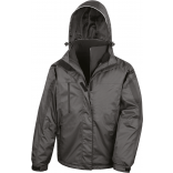 Parka 3en1 intérieur Softshell R400M - Black personnalisable - Vue de face