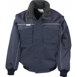 Blouson manches amovibles Heavy Duty R71 - Navy personnalisable - Vue de face