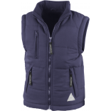 Bodywarmer doublé enfant R88J - Navy personnalisable - Vue de face