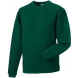 Sweat-shirt Heavy Duty col rond RU013M - Bottle Green personnalisable - Vue de face