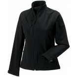 Veste softshell femme RU140F - Black personnalisable - Vue de face