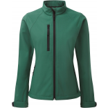 Veste softshell femme RU140F - Bottle Green personnalisable - Vue de face