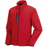 Veste softshell homme RU140M - Classic Red personnalisable - Vue de face