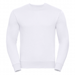 Sweat-shirt col rond Authentic RU262M - White personnalisable - Vue de face