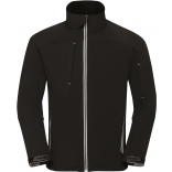Veste homme Softshell Bionic-Finish® RU410M - Black personnalisable - Vue de face