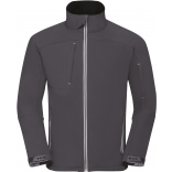 Veste homme Softshell Bionic-Finish® RU410M - Iron Grey personnalisable - Vue de face