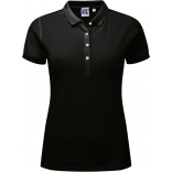 Polo Stretch Femme RU566F - Black personnalisable - Vue de face
