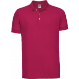 Polo Stretch Homme RU566M - Fuchsia personnalisable - Vue de face