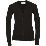 Cardigan femme RU715F - Black personnalisable - Vue de face