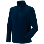 Polaire col zippé RU8740M - French Navy personnalisable - Vue de face