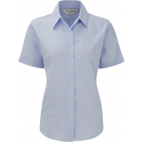 Chemise femme manches courtes Oxford RU933F - Oxford Blue personnalisable - Vue de face