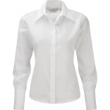 Chemise femme manches longues Non Iron RU956F - White personnalisable - Vue de face