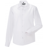 Chemise homme manches longues Non Iron - moderne RU958M - White personnalisable - Vue de face