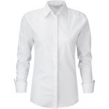 Chemise femme manches longues Ultimate stretch RU960F - White personnalisable - Vue de face