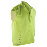 Gilet de cyclisme Crosslite S259X - Neon Lime personnalisable - Vue de face