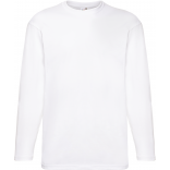 T-shirt homme manches longues Valueweight (61-038-0) SC201 - White personnalisable - Vue de face
