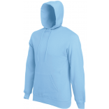 Sweat-shirt capuche Classic (62-208-0) SC244C - Sky Blue personnalisable - Vue de face