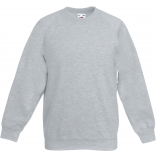 Sweat-shirt enfant manches raglan (62-039-0) SC62039 - Heather Grey personnalisable - Vue de face